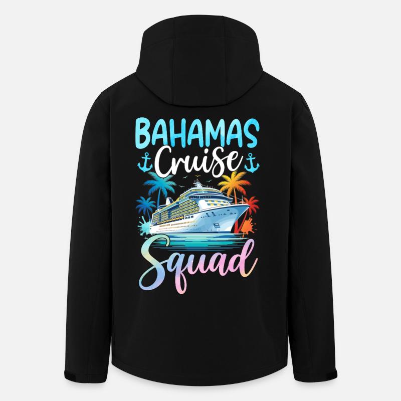Bahamas Cruise Squad - Recycelte Männer Softshell-Jacke von Stanley/Stella - Schwarz