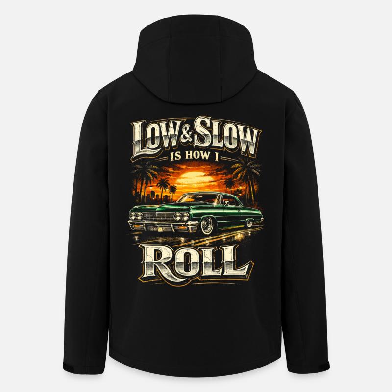 Lowrider Auto Low And Slow - Veste softshell homme en polyester recyclé Stanley/Stella - noir