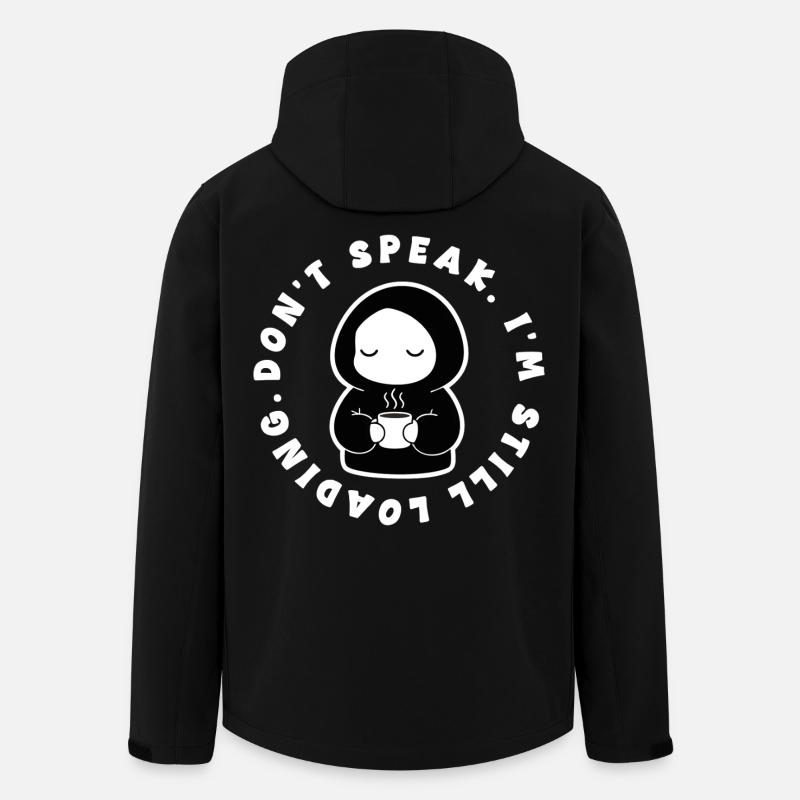 Cafe I'm Still Loading Manga - Men’s Recycled Softshell Jacket by Stanley/Stella - black