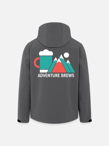 Adventure Brews Wandern Bier - Recycelte Männer Softshell-Jacke von Stanley/Stella - Schwarz