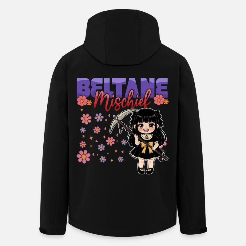 Beltane Blessings May Day Celebrations Pagan - Men’s Recycled Softshell Jacket by Stanley/Stella - black