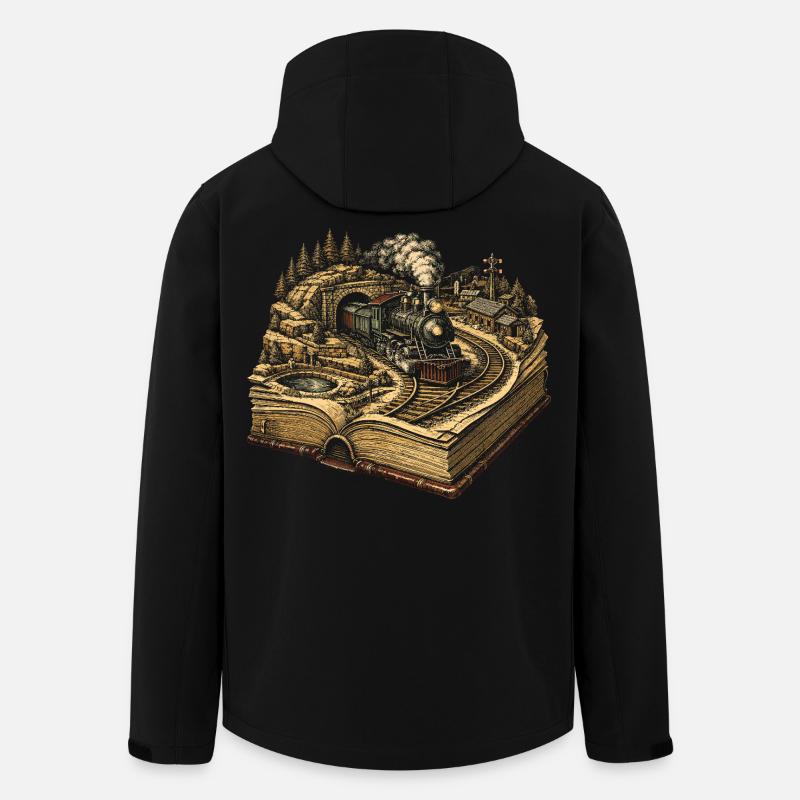 Model Railway Railway - Men’s Recycled Softshell Jacket by Stanley/Stella - black