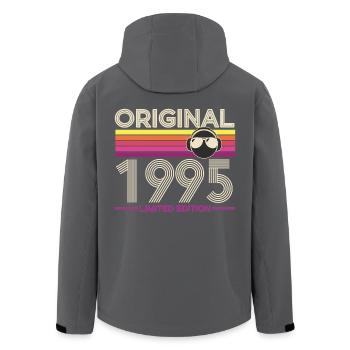 Original 1995 Édition Limitée Retro - Veste softshell homme en polyester recyclé Stanley/Stella - noir - Dos - AI Model Male 185 light (185cm)