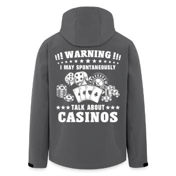 Casino - Veste softshell homme en polyester recyclé Stanley/Stella - noir - Dos - AI Model Male 185 light (185cm)