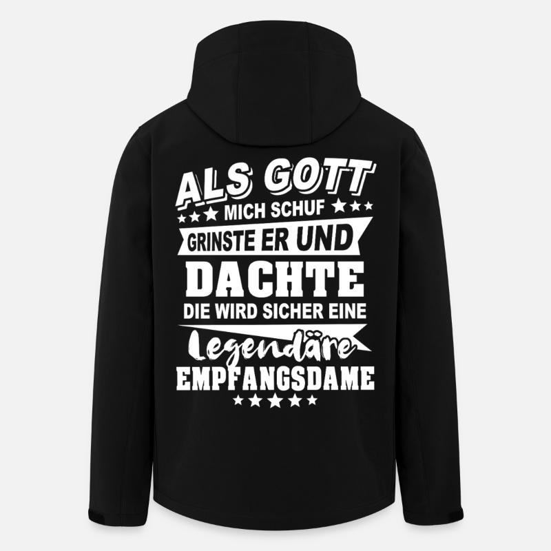 Empfangsdame - Recycelte Männer Softshell-Jacke von Stanley/Stella - Schwarz