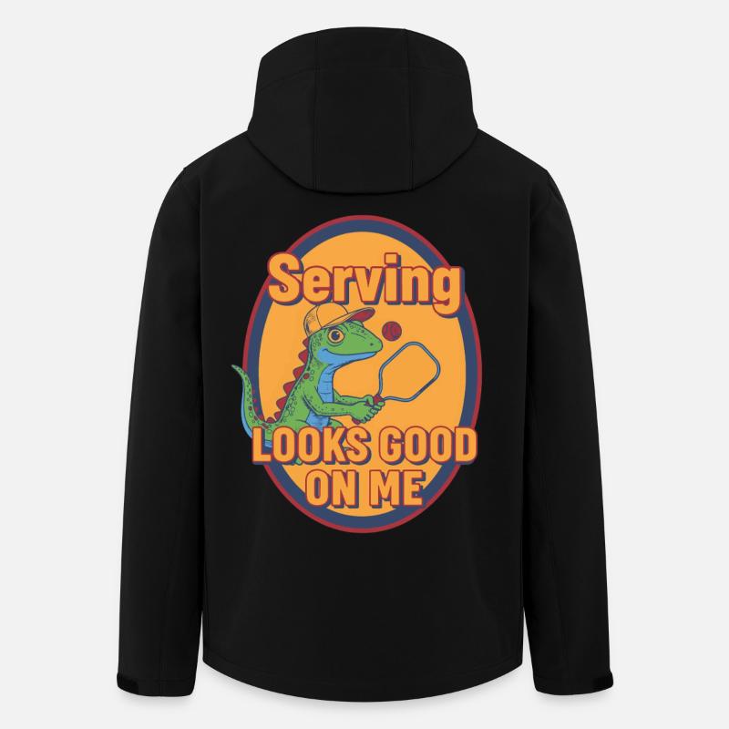 Pickleball Sjov Spiller, der server, klæder mig godt - Stanley/Stella herre softshelljakke i genanvendt polyester - sort