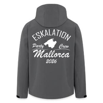 Escalation Mallorca - Men’s Recycled Softshell Jacket by Stanley/Stella - black - Back - AI Model Male 185 light (185cm)