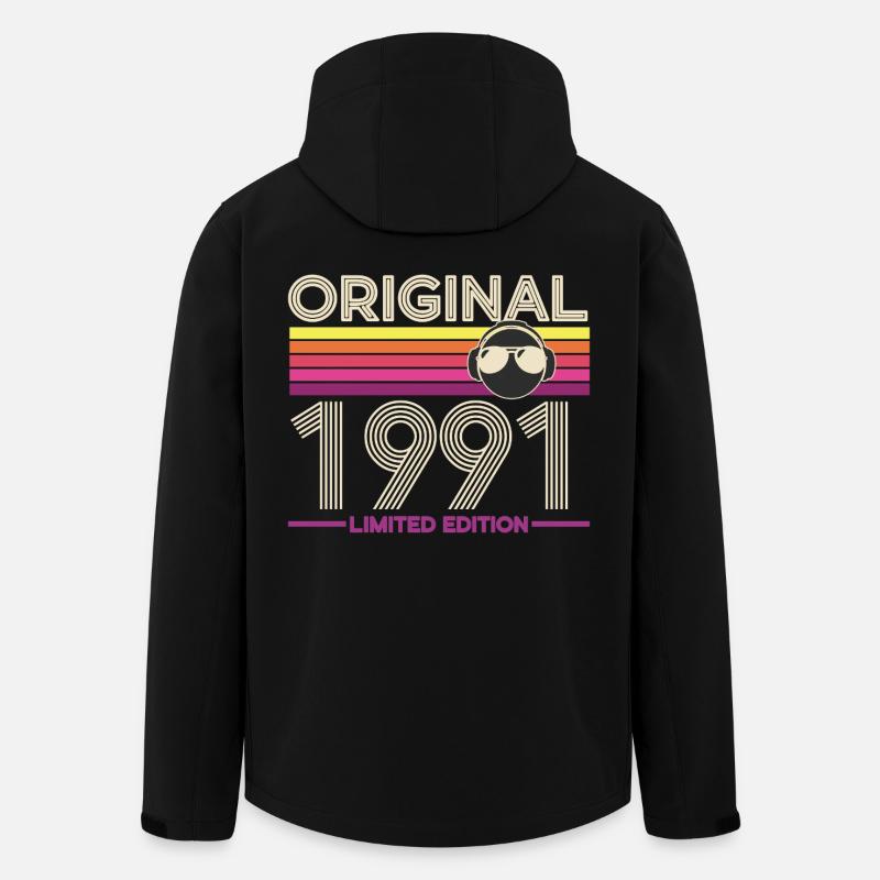 Original 1991 Édition Rétro - Veste softshell homme en polyester recyclé Stanley/Stella - noir