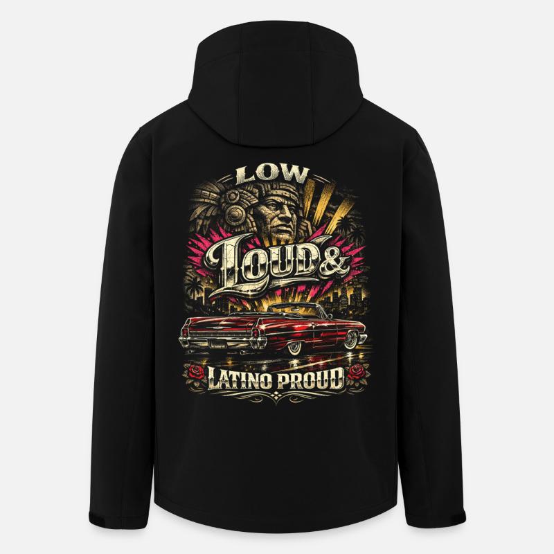 Lowrider Auto Low Bruyant Latino Proud - Veste softshell homme en polyester recyclé Stanley/Stella - noir