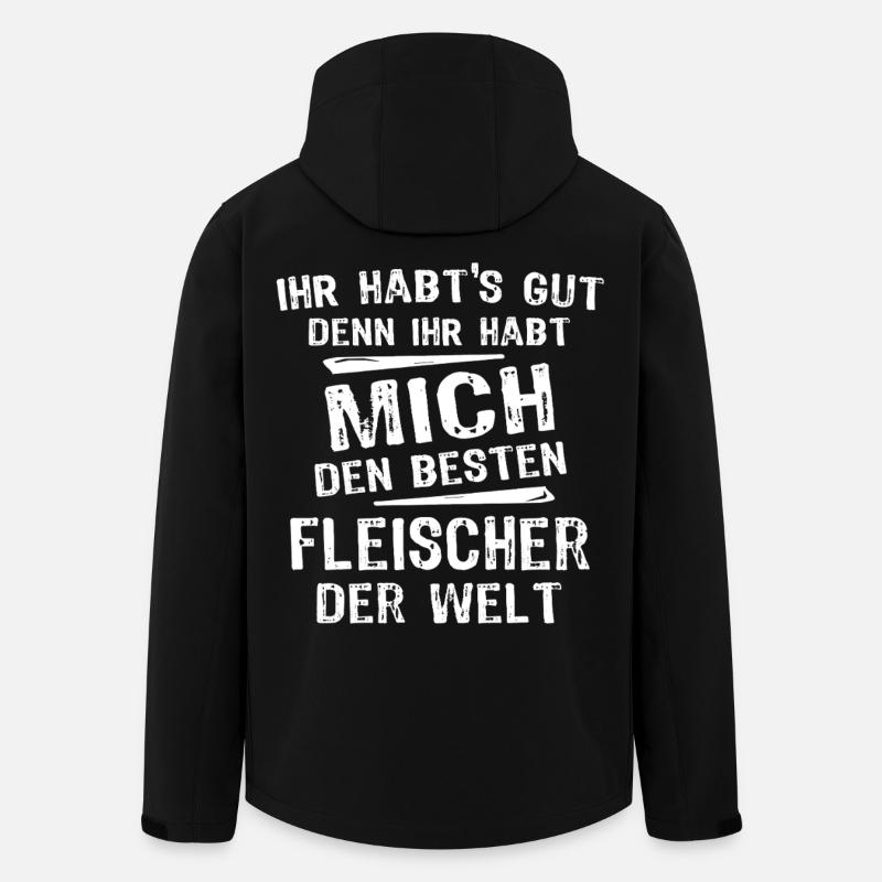 Fleischer - Recycelte Männer Softshell-Jacke von Stanley/Stella - Schwarz