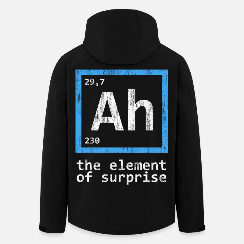 Ah: Element des Überraschungsperiodensystems - Recycelte Männer Softshell-Jacke von Stanley/Stella - Schwarz