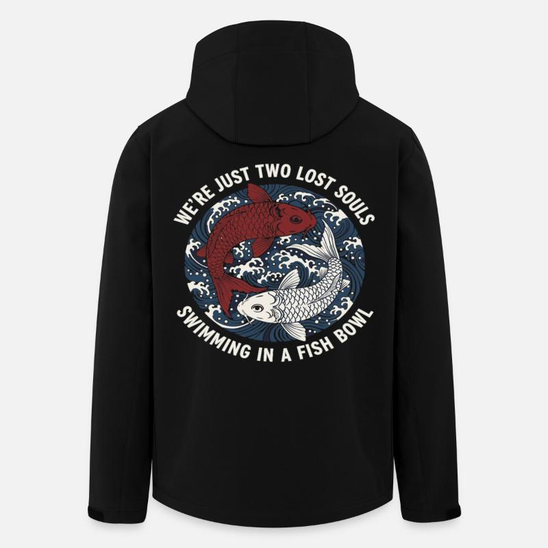 Koi Fish Japan Tattoo Saying - Men’s Recycled Softshell Jacket by Stanley/Stella - black