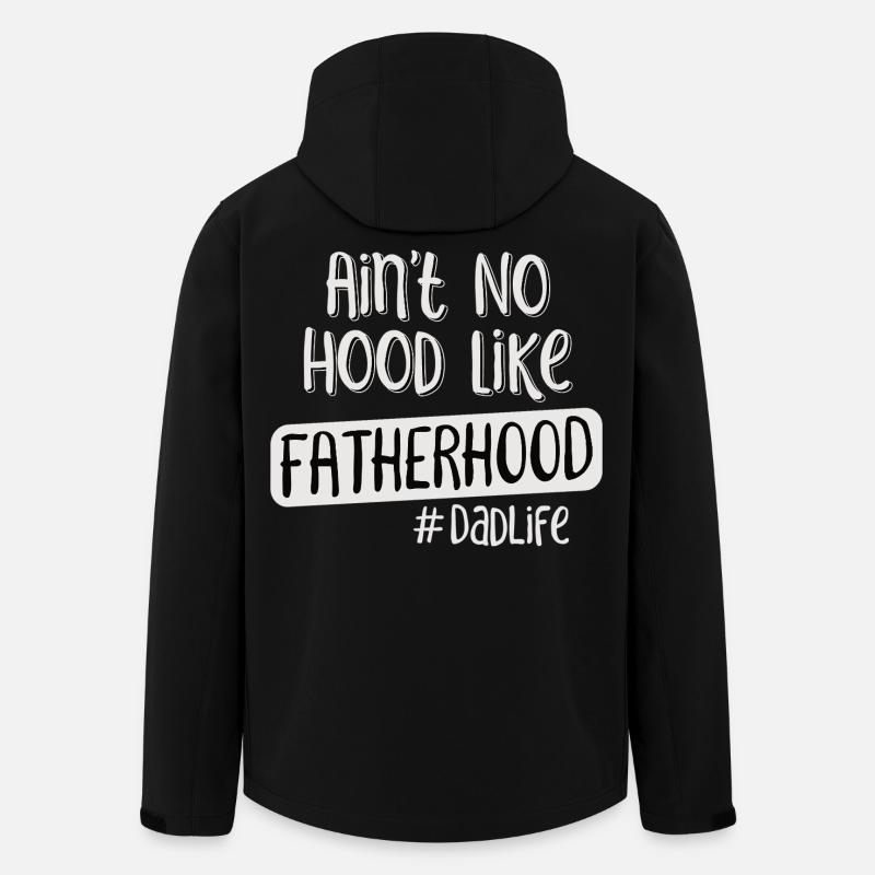 Vater Spruch Fatherhood DadLife - Recycelte Männer Softshell-Jacke von Stanley/Stella - Schwarz