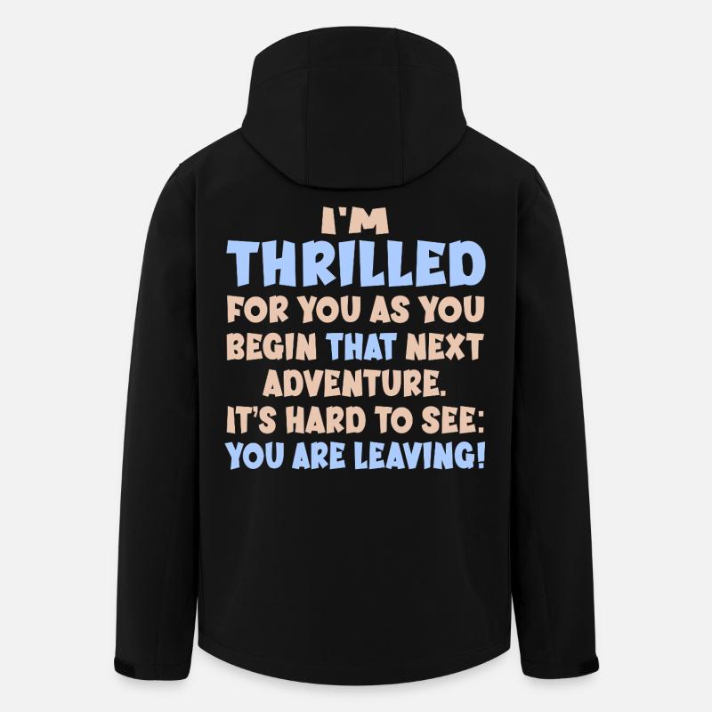 Adieu Travail d’adieu - Veste softshell homme en polyester recyclé Stanley/Stella - noir