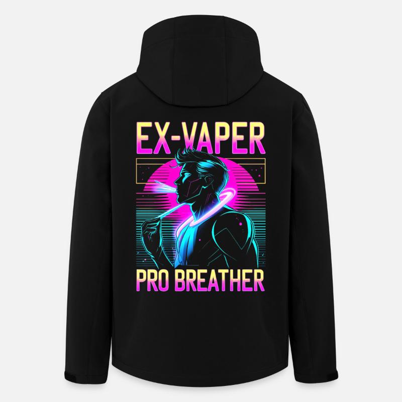 Nichtraucher Ex Raucher Ex Vaper - Recycelte Männer Softshell-Jacke von Stanley/Stella - Schwarz