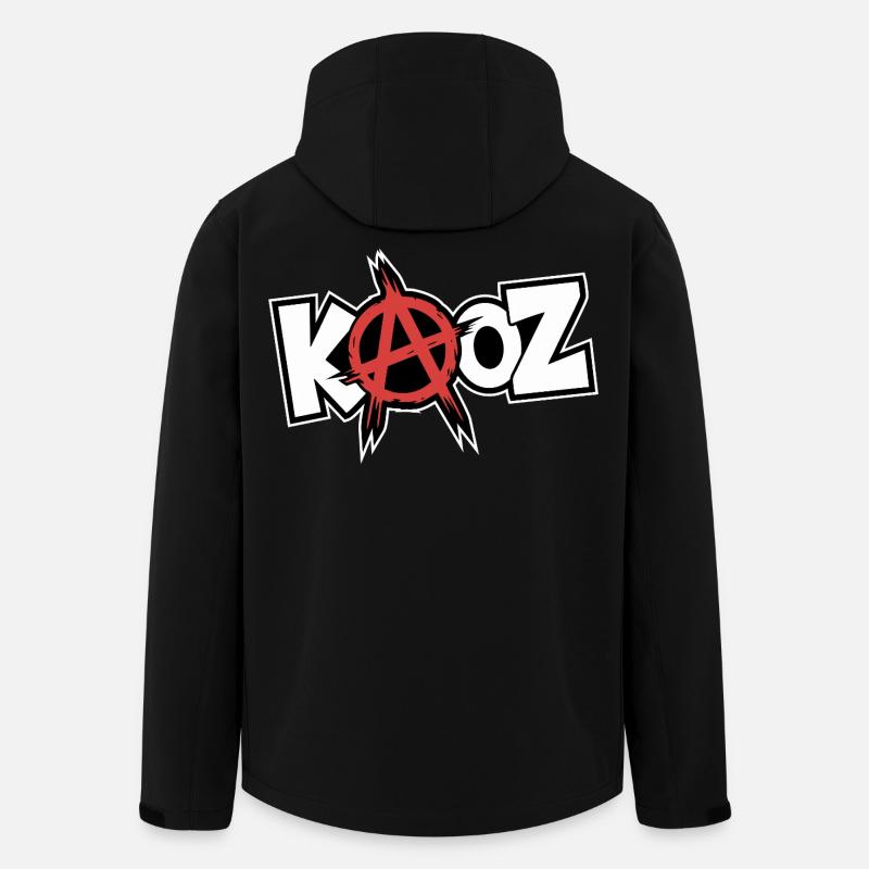 Kool KAOZ Anarchy Graffiti - Men’s Recycled Softshell Jacket by Stanley/Stella - black