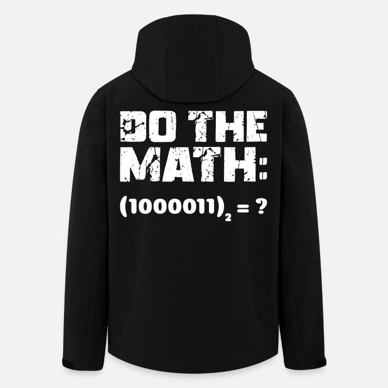 Do The Math Binary System - Men’s Recycled Softshell Jacket by Stanley/Stella - black