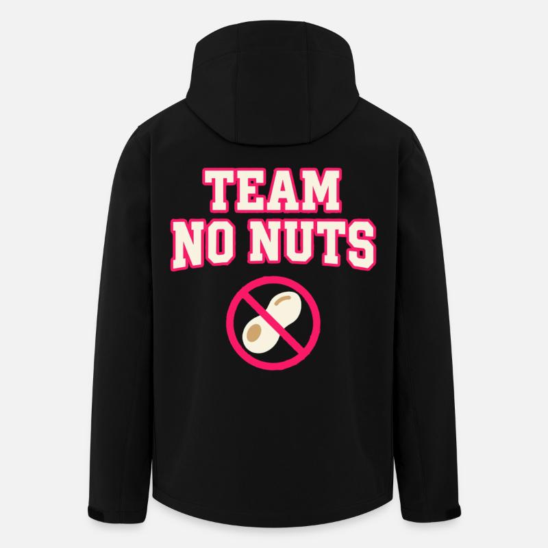 Team No Nuts mit Erdnuss Symbol - Recycelte Männer Softshell-Jacke von Stanley/Stella - Schwarz