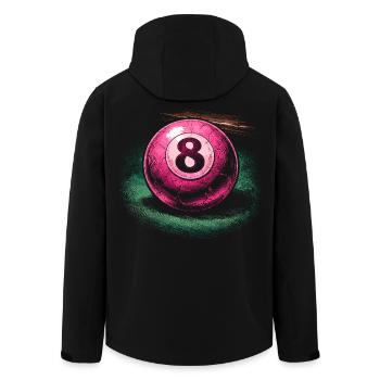 Billard à 8 billes - Veste softshell homme en polyester recyclé Stanley/Stella - noir - Dos - AI Model Male 185 light (185cm)