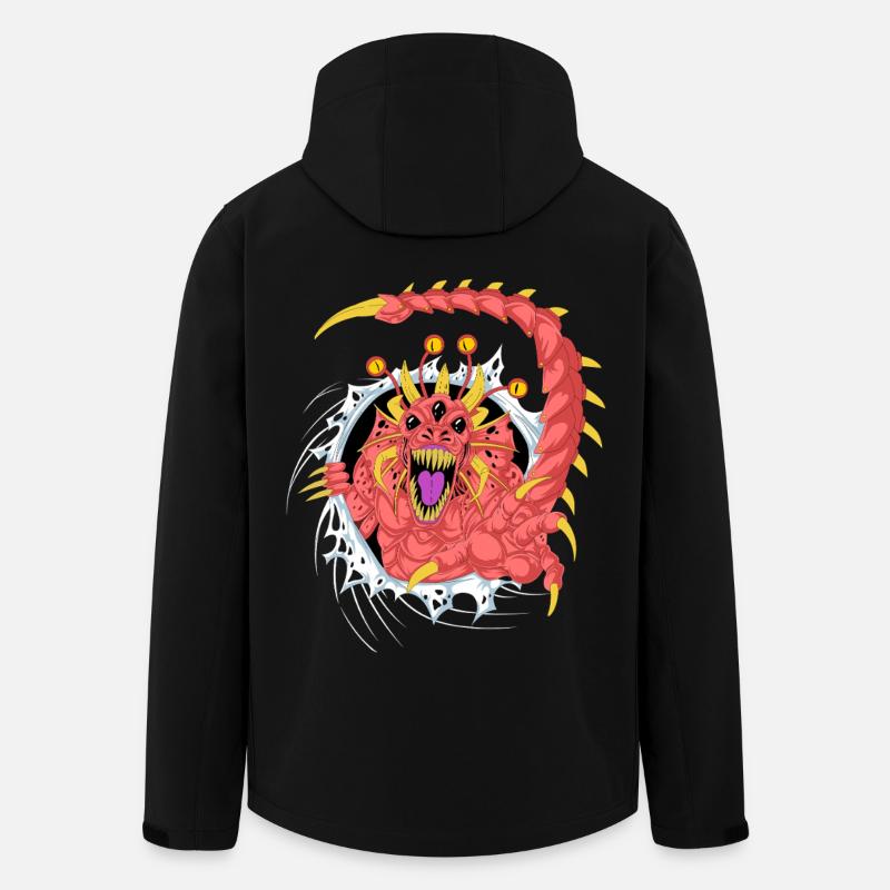 Alien Monster 3D Shirt - Men’s Recycled Softshell Jacket by Stanley/Stella - black
