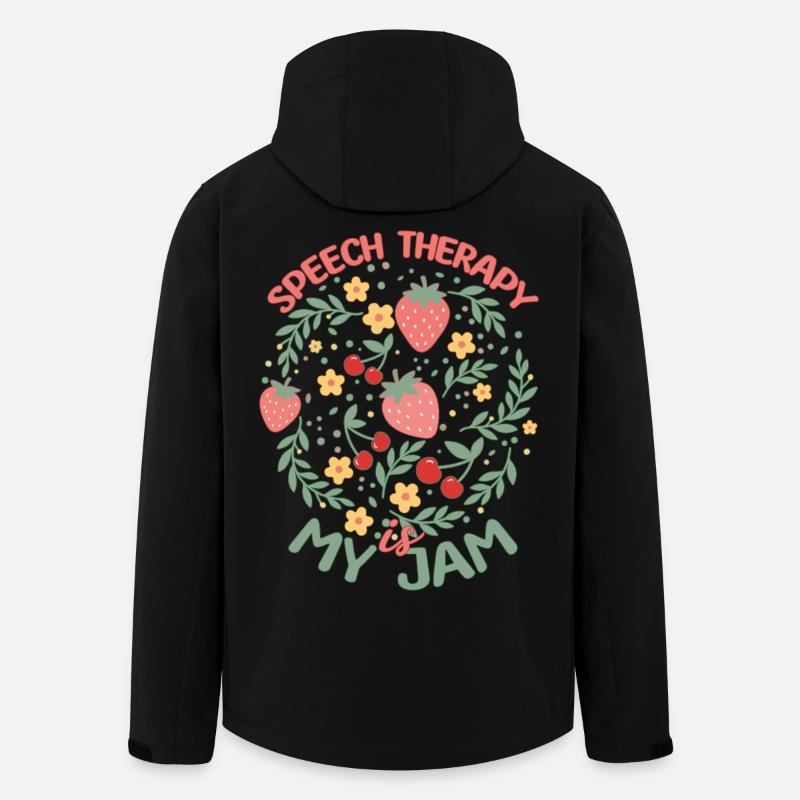 L’orthophonie est mon truc - Veste softshell homme en polyester recyclé Stanley/Stella - noir