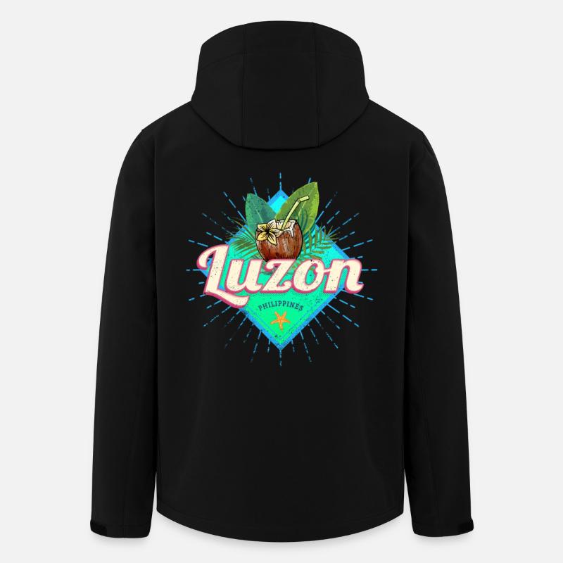 Luzon Insel Philippinen Kokosnuss Urlaub Souvenir - Veste softshell homme en polyester recyclé Stanley/Stella - noir