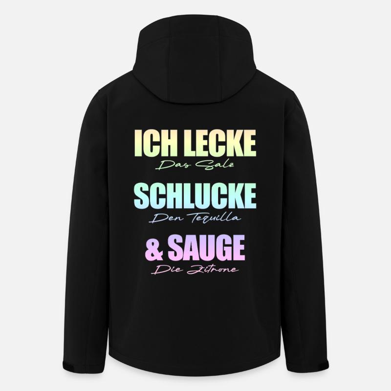 Ich lecke schlucke sauge. - Recycelte Männer Softshell-Jacke von Stanley/Stella - Schwarz