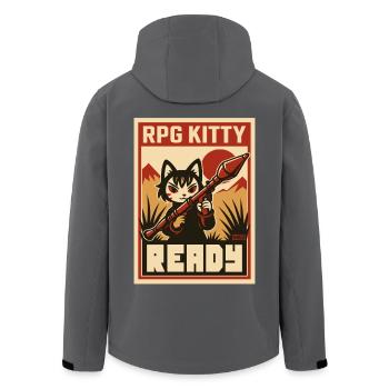 Affiche RPG Kitty Ready - Veste softshell homme en polyester recyclé Stanley/Stella - noir - Dos - AI Model Male 185 light (185cm)