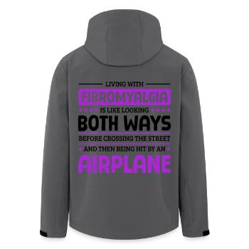 Citation pour le Mois de la sensibilisation à la fibromyalgie - Veste softshell homme en polyester recyclé Stanley/Stella - noir - Dos - AI Model Male 185 light (185cm)