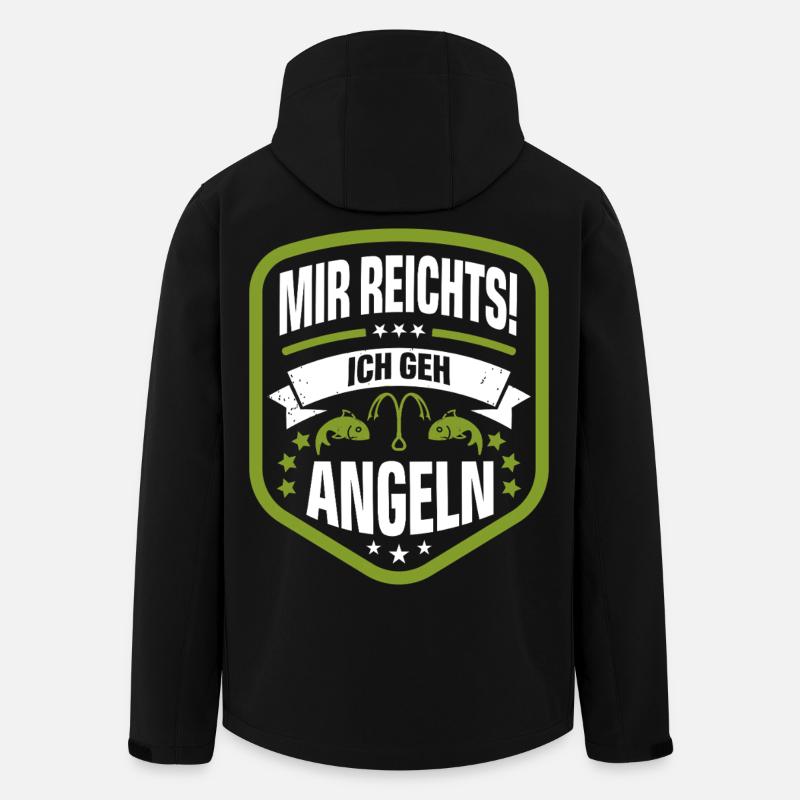Angeln - Recycelte Männer Softshell-Jacke von Stanley/Stella - Schwarz