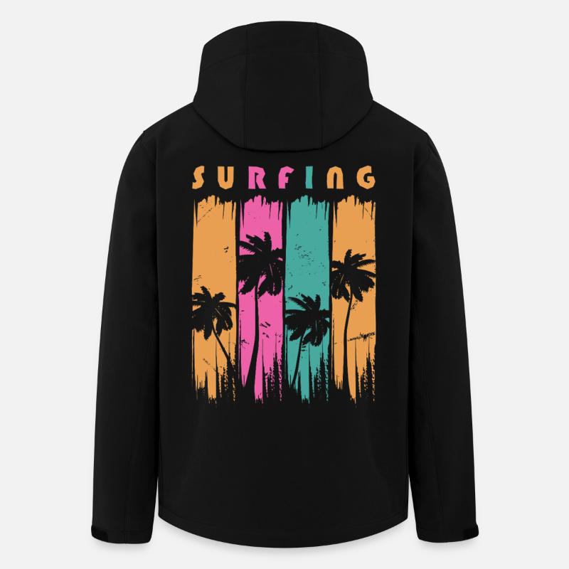 Surf Surfen Surfer - Recycelte Männer Softshell-Jacke von Stanley/Stella - Schwarz