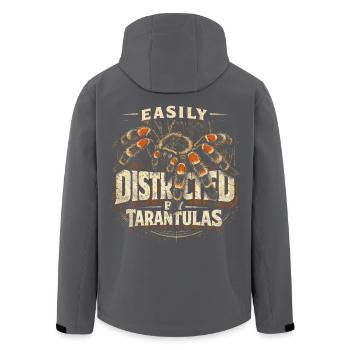 Tarantula Easily Distracted By Tarantulas - Men’s Recycled Softshell Jacket by Stanley/Stella - black - Back - AI Model Male 185 light (185cm)