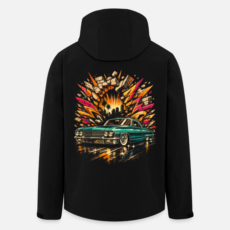 Lowrider Auto - Recycelte Männer Softshell-Jacke von Stanley/Stella - Schwarz