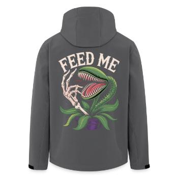 Nourris-moi T-shirt Plante carnivore - Veste softshell homme en polyester recyclé Stanley/Stella - noir - Dos - AI Model Male 185 light (185cm)