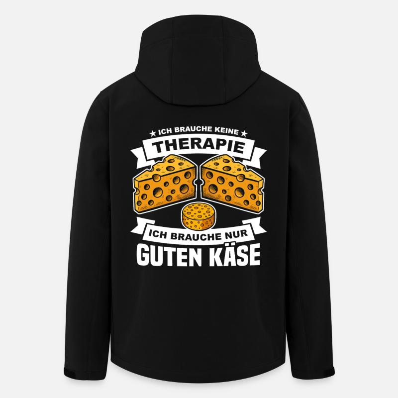 Käse Spruch - Recycelte Männer Softshell-Jacke von Stanley/Stella - Schwarz