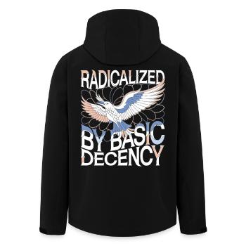 Radicalisé par l’Art de la Déclaration de Décence Fondamentale - Veste softshell homme en polyester recyclé Stanley/Stella - noir - Dos - AI Model Male 185 light (185cm)