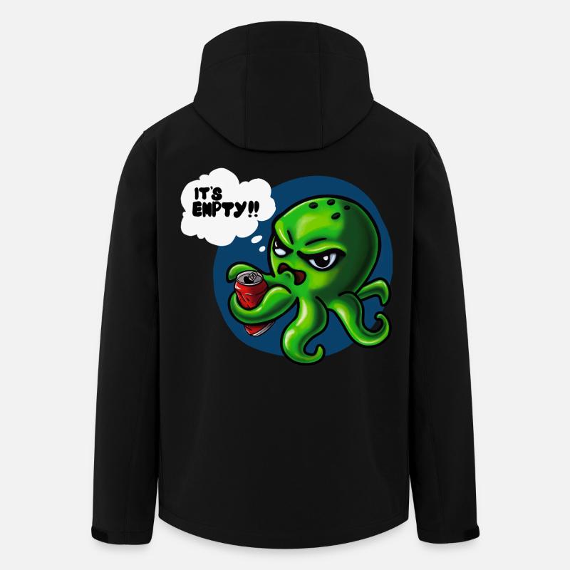 Grumpy Kraken - Veste softshell homme en polyester recyclé Stanley/Stella - noir