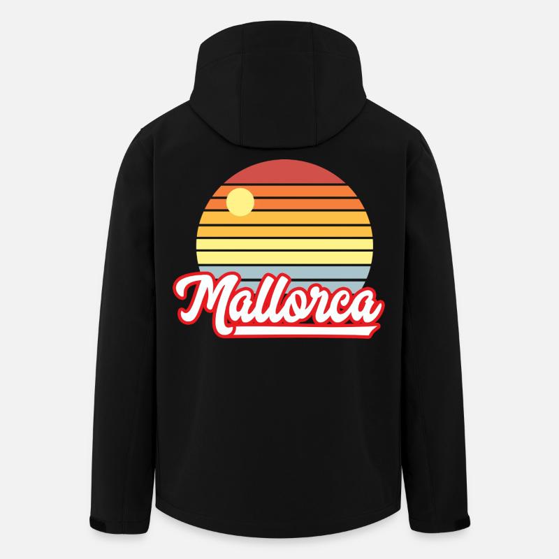 Mallorca, Holidays - Men’s Recycled Softshell Jacket by Stanley/Stella - black