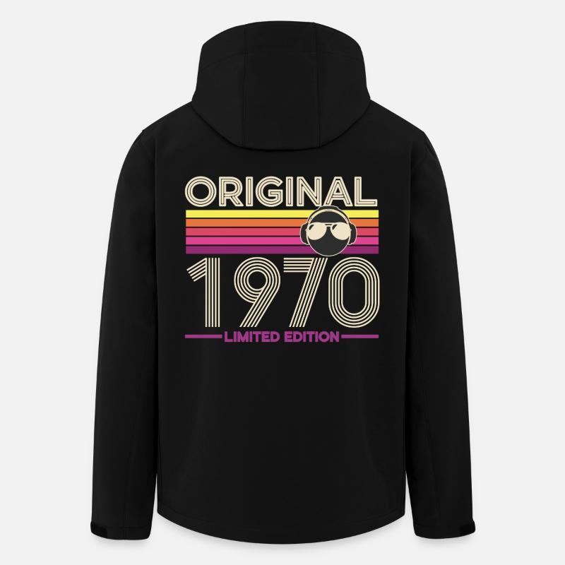Original 1970's Retro Edition - Men’s Recycled Softshell Jacket by Stanley/Stella - black