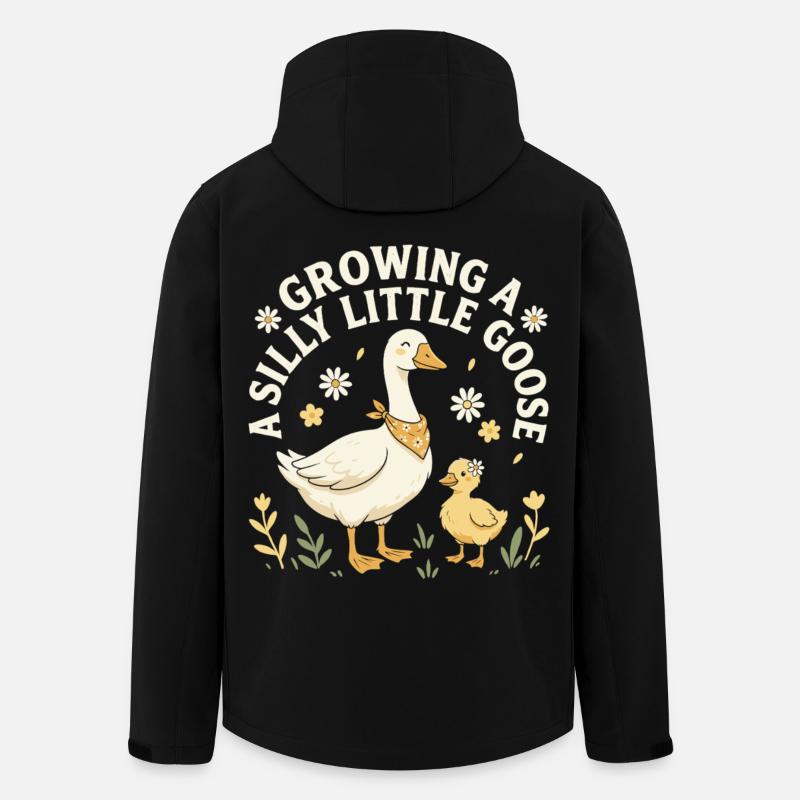 Growing A Silly Little Goose - Men’s Recycled Softshell Jacket by Stanley/Stella - black