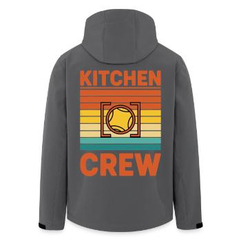 Pickleball Funny Kitchen Crew Player Love - Men’s Recycled Softshell Jacket by Stanley/Stella - black - Back - AI Model Male 185 light (185cm)