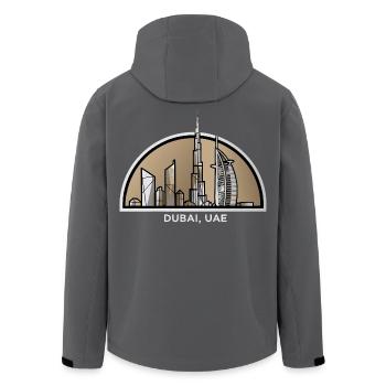 Dubai Skyline Burj Khalifa UAE - Recycelte Männer Softshell-Jacke von Stanley/Stella - Schwarz - Hinten - AI Model Male 185 light (185cm)