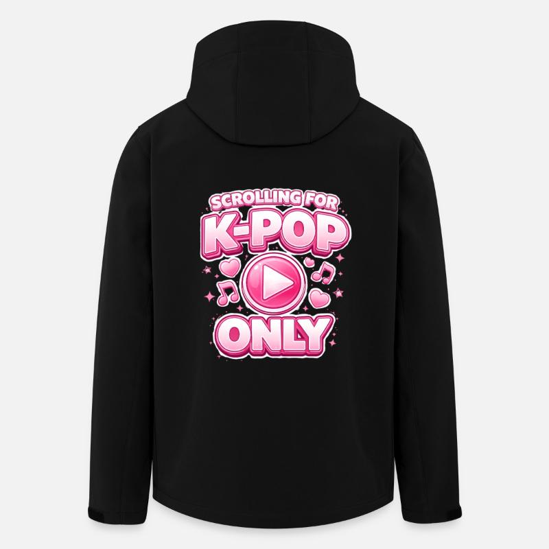 Scrolling For K Pop Only - Recycelte Männer Softshell-Jacke von Stanley/Stella - Schwarz