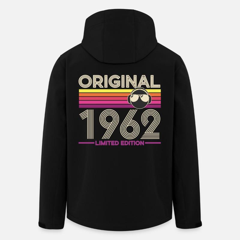 Original 1962 Édition limitée - Veste softshell homme en polyester recyclé Stanley/Stella - noir