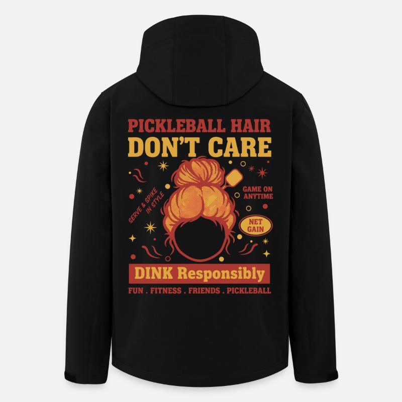 Pickleball Lustiger Pickleball Liebe - Recycelte Männer Softshell-Jacke von Stanley/Stella - Schwarz