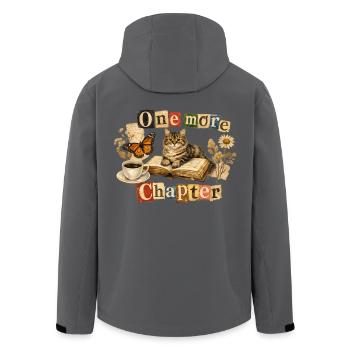 Un dernier chapitre - Chat de lecture douillet - Veste softshell homme en polyester recyclé Stanley/Stella - noir - Dos - AI Model Male 185 light (185cm)