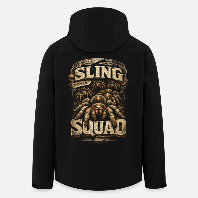 Tarantula Sling Squad - Stanley/Stella herre softshelljakke i genanvendt polyester - sort