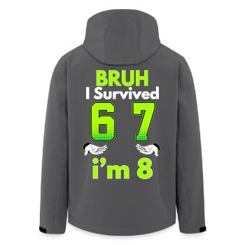 8. Geburtstagsjungen-Outfit Ich bin 8 Jahre alt Sechs Sieben - Recycelte Männer Softshell-Jacke von Stanley/Stella - Schwarz - Hinten - AI Model Male 185 light (185cm)