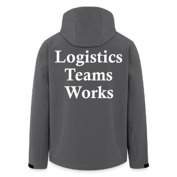 Collaboration avec l’équipe logistique : Pouvoir d’ordre - Veste softshell homme en polyester recyclé Stanley/Stella - noir - Dos - AI Model Male 185 light (185cm)