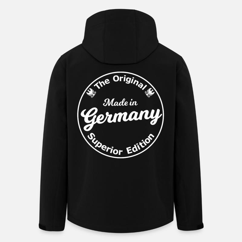 Original German Badge - Recycelte Männer Softshell-Jacke von Stanley/Stella - Schwarz